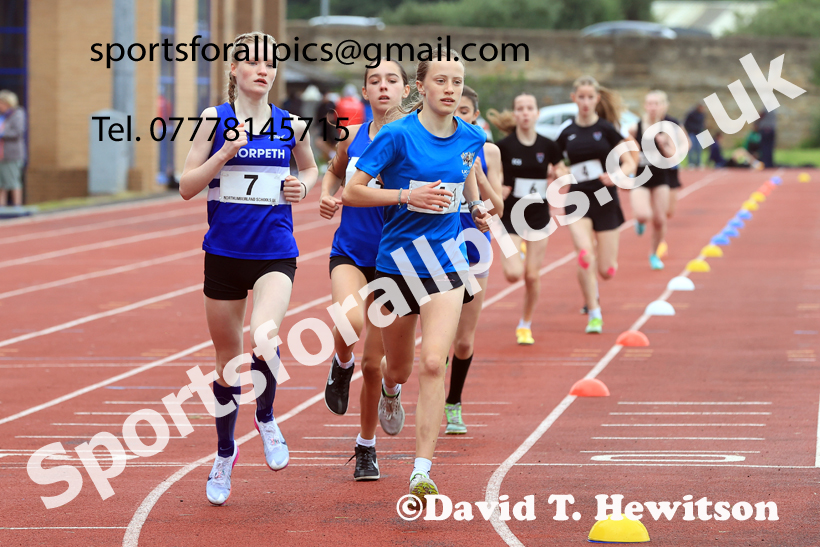 Middle Distance, 2026 Northumberland Schools Track and Field, Wentworth, Hexhan. Photo: David T. Hewitson/Sports for All Pics